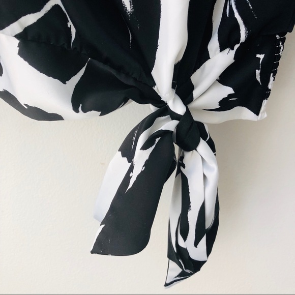 WHBM Floral Silky long sleeve Blouse Size XS - Picture 5 of 7